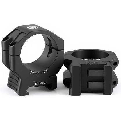 Precision Rifle Scope Rings - 6061-T6 Aluminum Picatinny Scope Mounts for Hunting & Tactical Shooting - Techhunters
