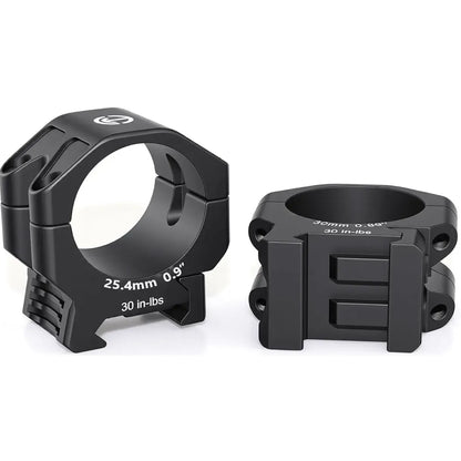 Precision Rifle Scope Rings - 6061-T6 Aluminum Picatinny Scope Mounts for Hunting & Tactical Shooting - Techhunters