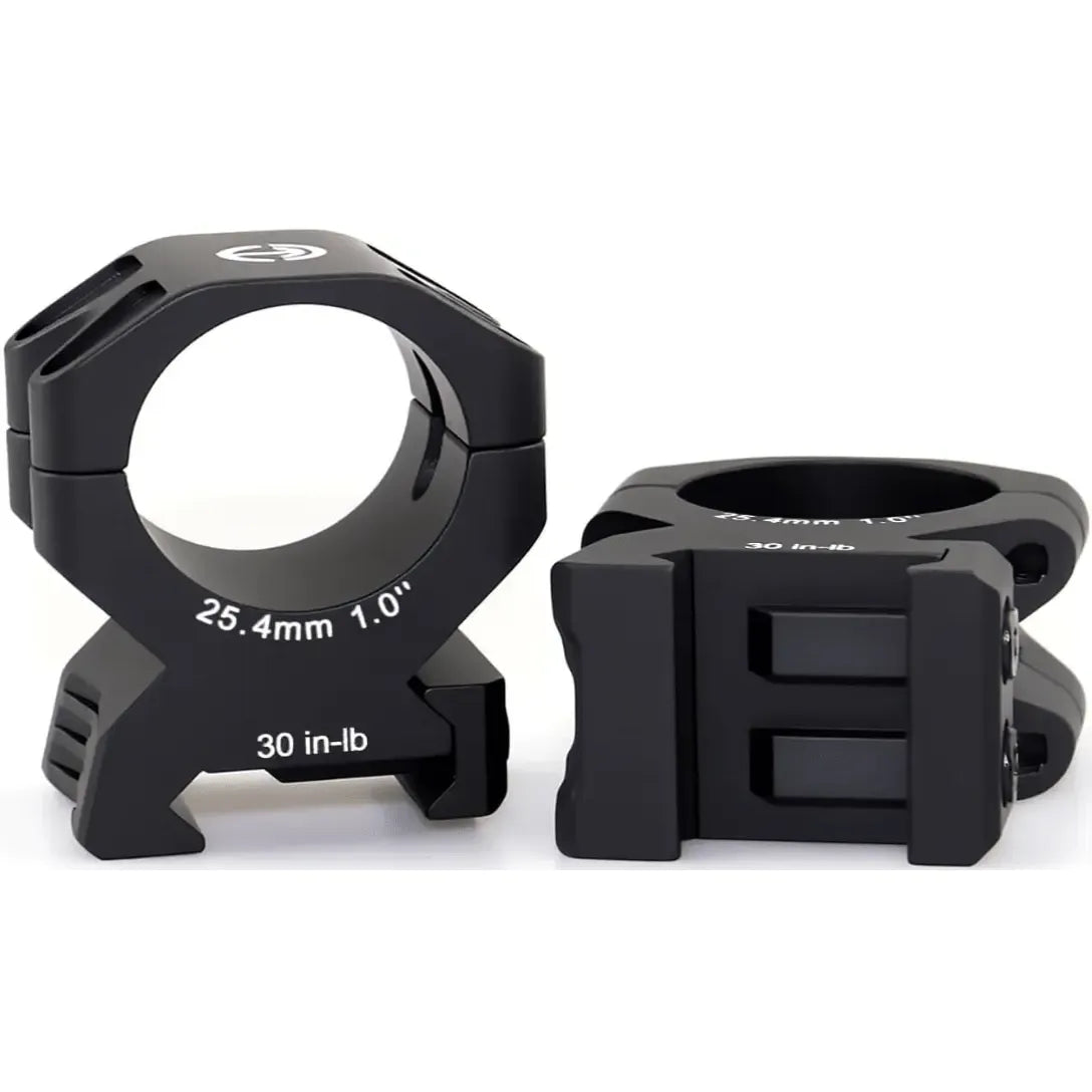 Precision Rifle Scope Rings - 6061-T6 Aluminum Picatinny Scope Mounts for Hunting & Tactical Shooting - Techhunters